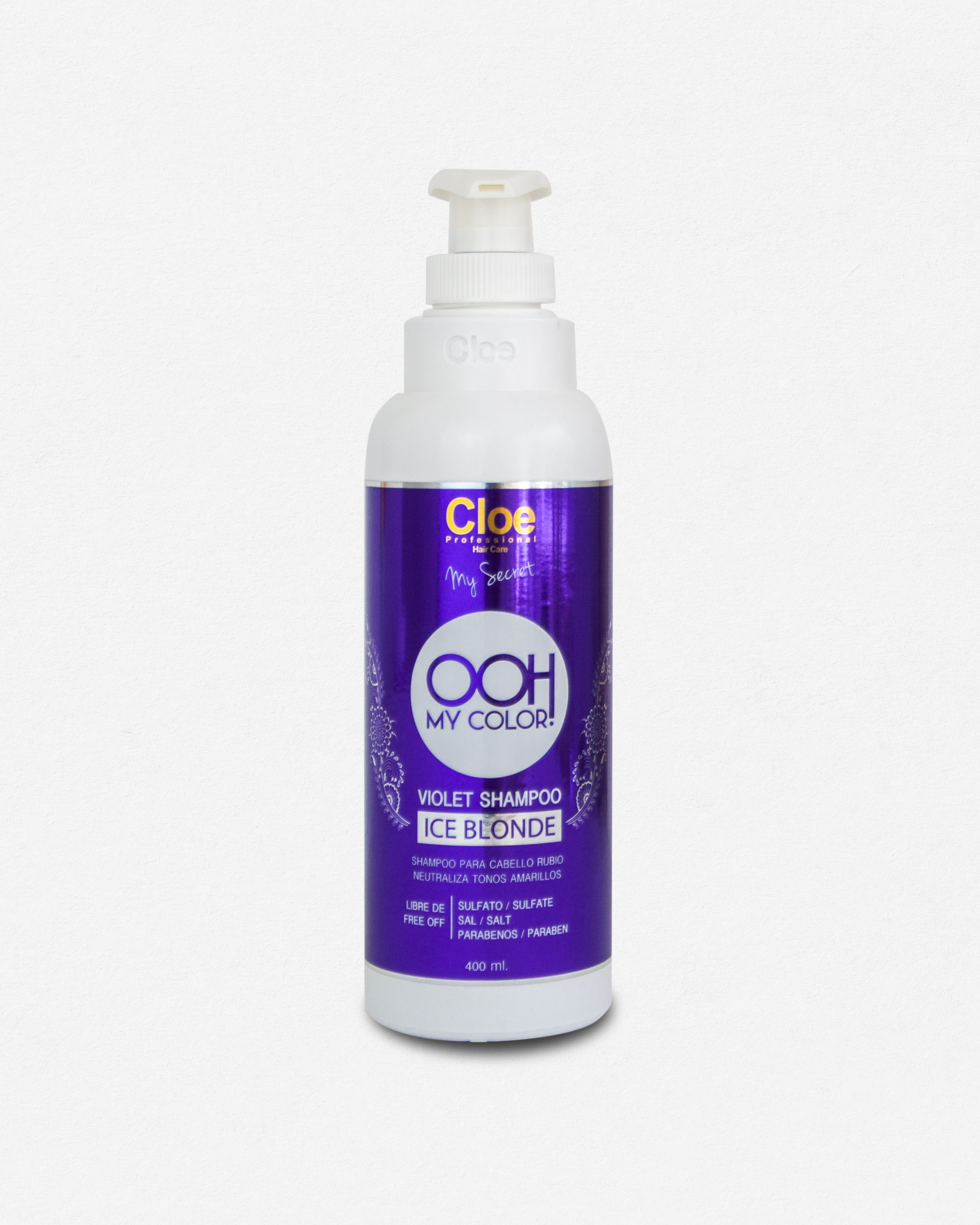 Shampoo Violeta Para Cabellos Rubios y Platinados - Cloe Professional