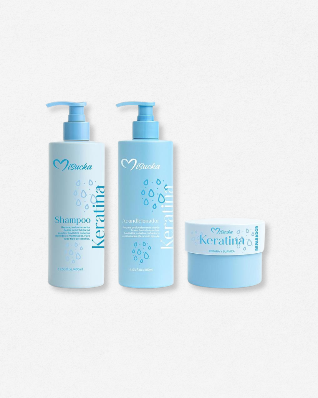 Pack Capilar Reparación Profunda Keratina - Vegano y CF - Misucka