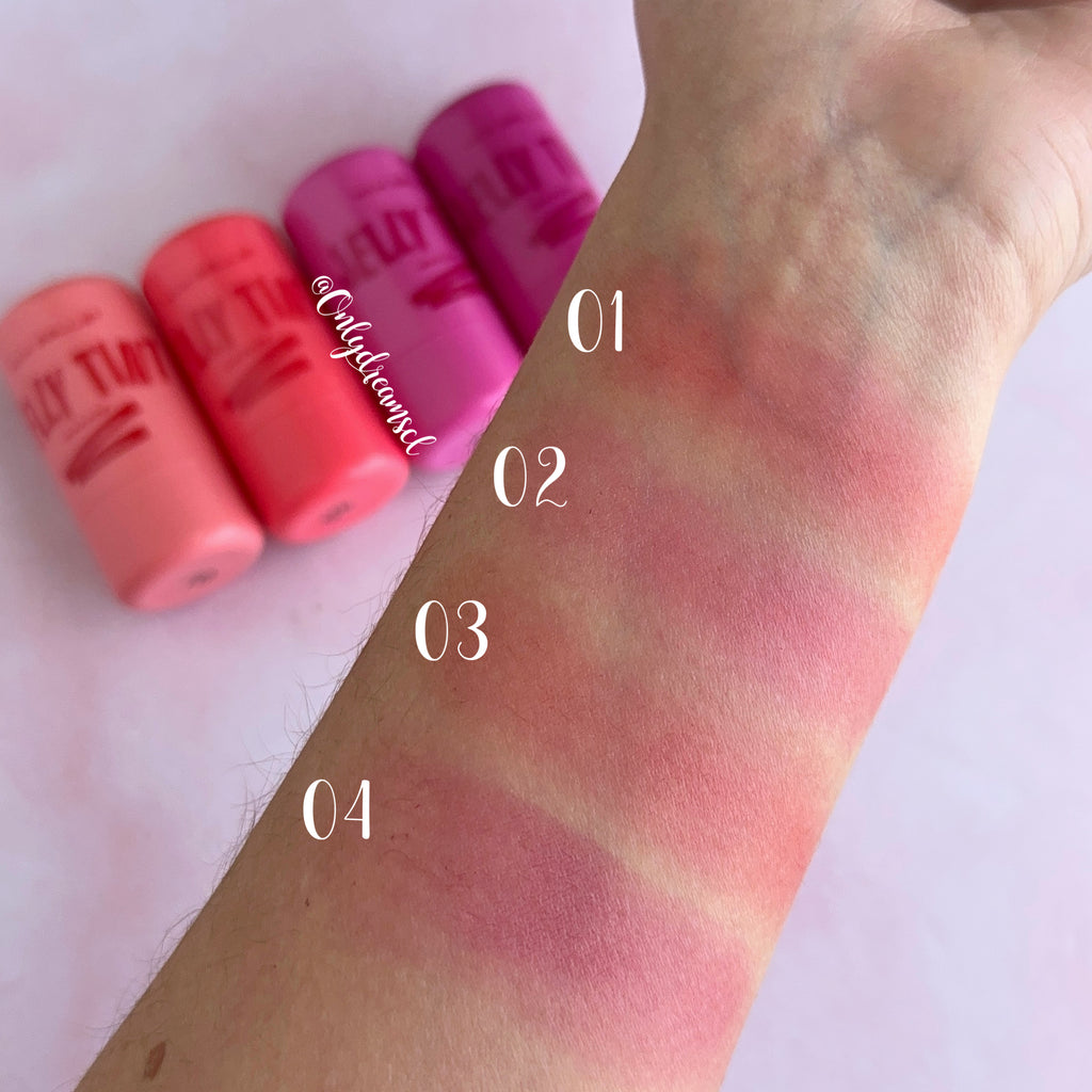 Pack 4 Jelly Tint's para labios y mejillas - Max Belle