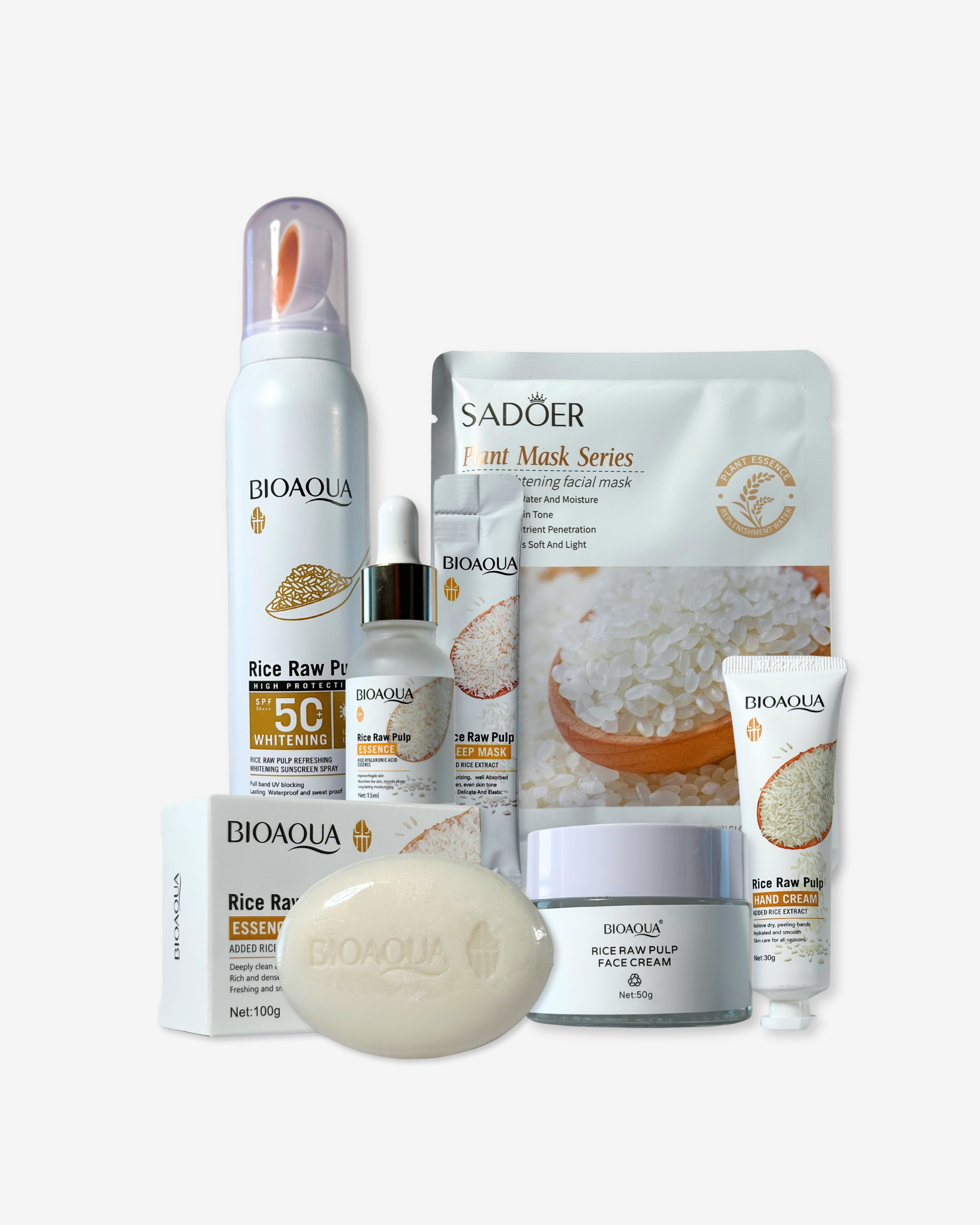 Pack Rutina Facial Coreana de Arroz