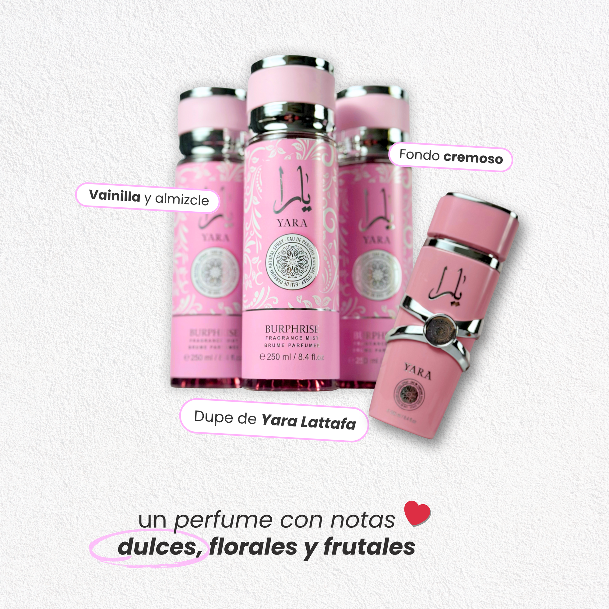 Pack Yara EDP + Body splash - Dupe