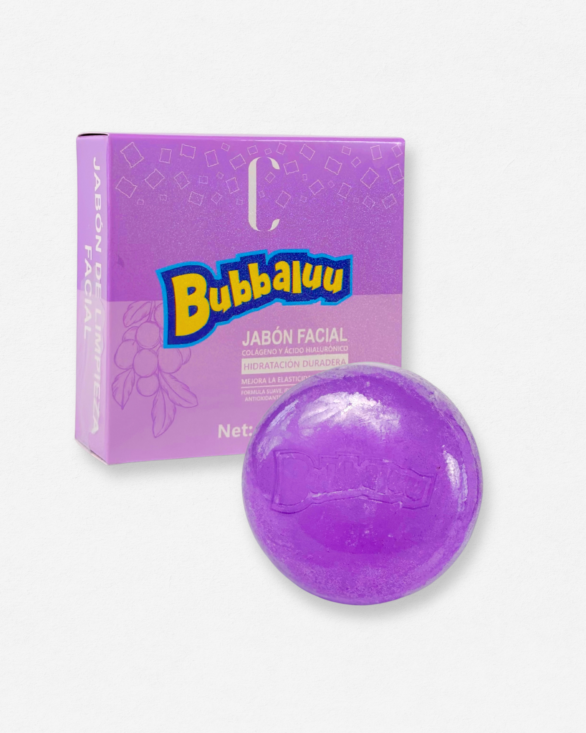 Jabón facial "bubbaluu" Uva