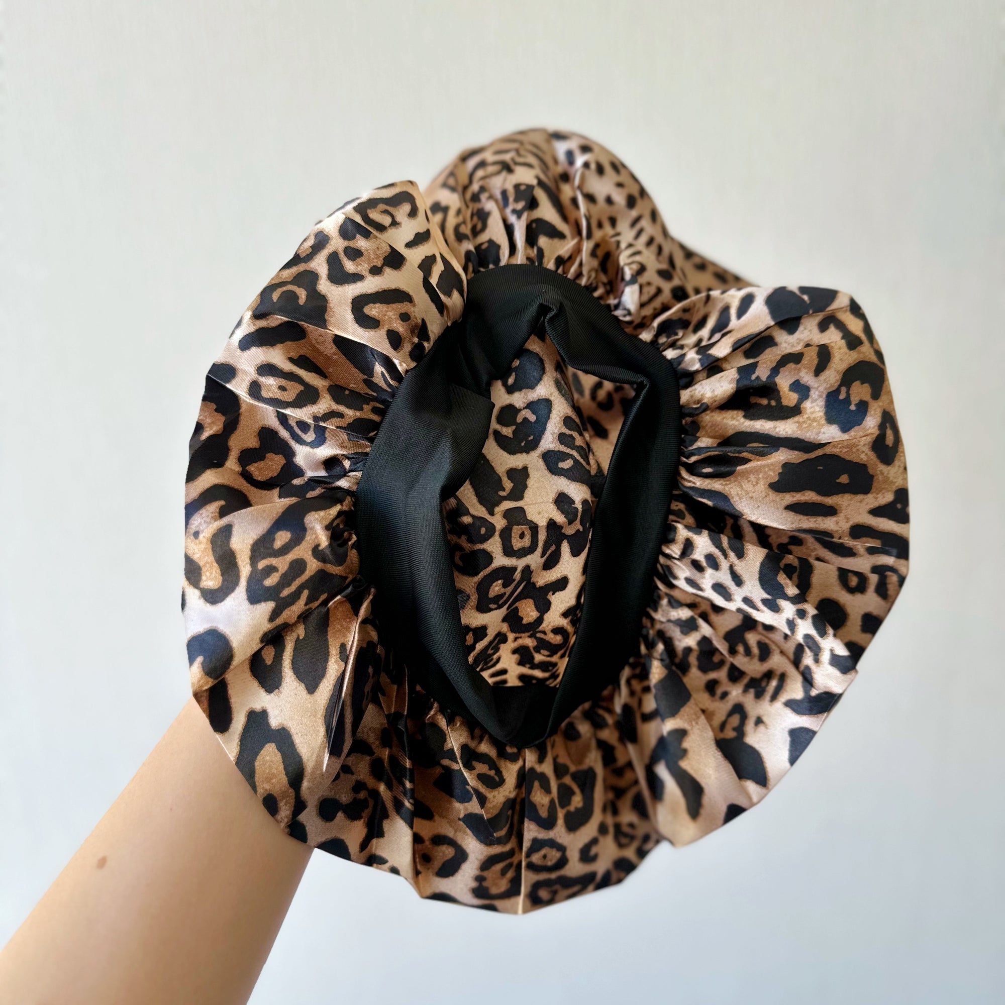Gorro tipo satín para dormir animal print
