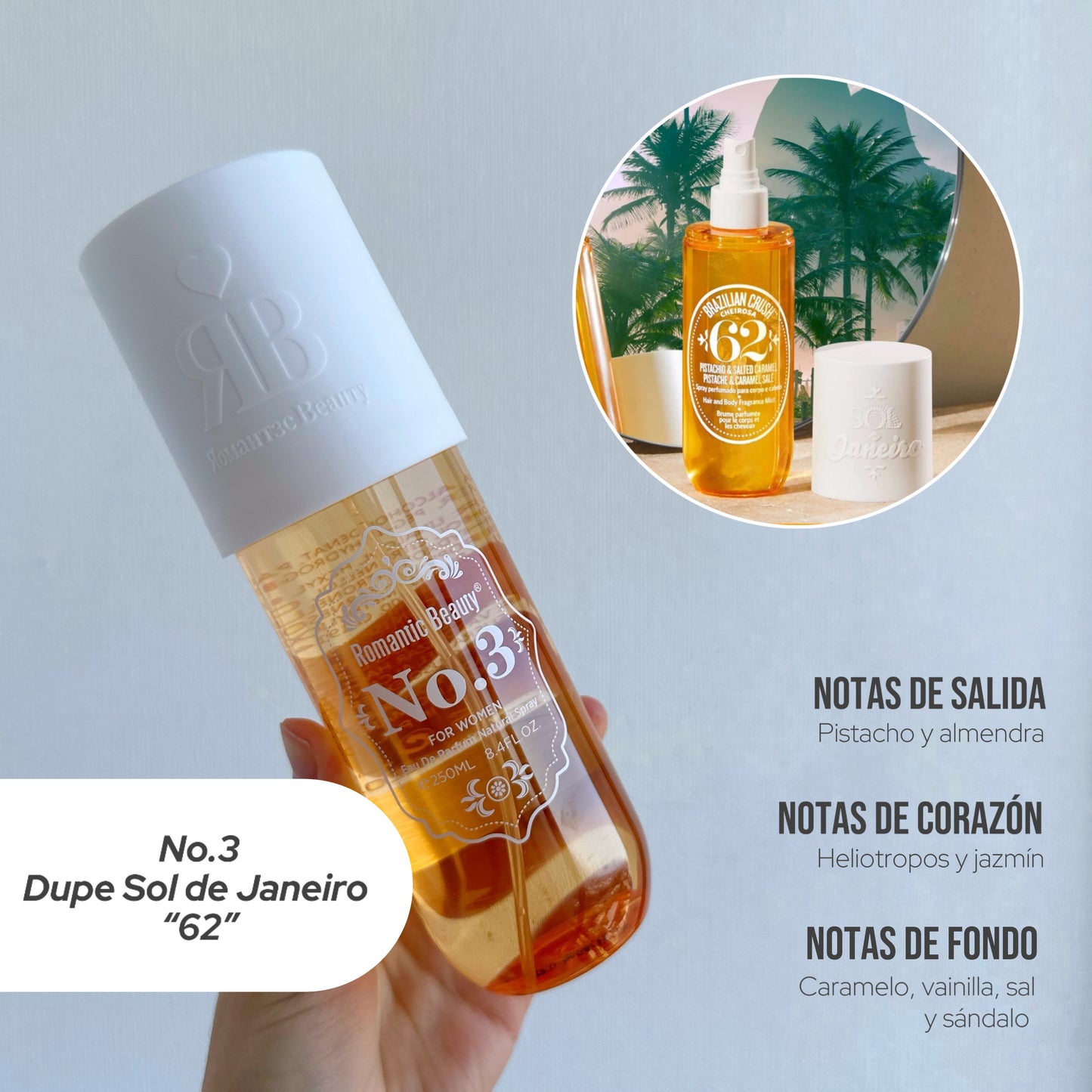 Dupe Mist "Sol de janeiro" Big 250ml!